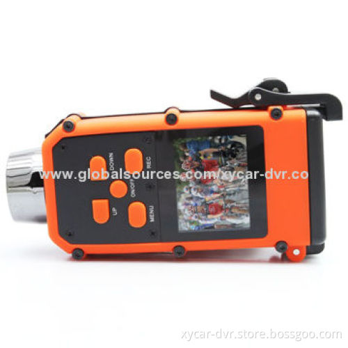 Fashion design helmet camera with waterproof function and high speed recording